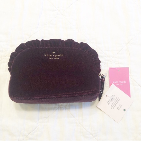 kate spade velvet clutch